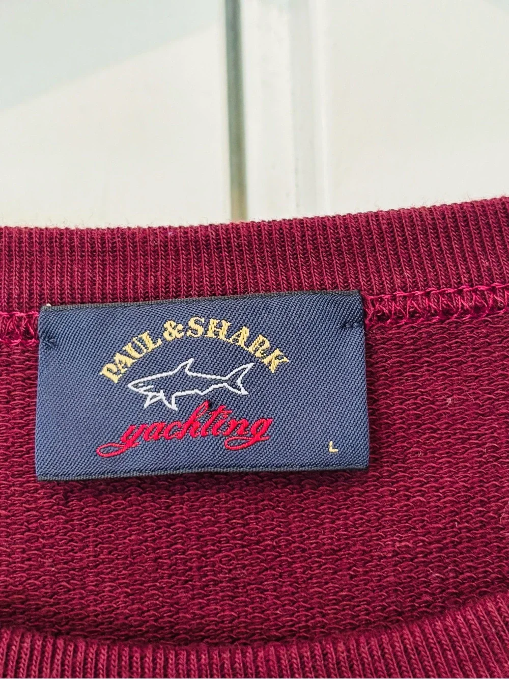 Paul & Shark Yachting Maroon Cotton Crewneck men's sweatshirt size Large Italy